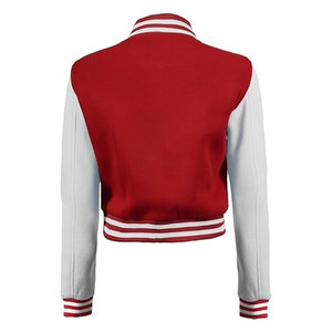 เสื้อแจ็คเก็ตวาร์ซิตี้แบบครอปสำหรับผู้หญิง สไตล์ลำลองแบบนักเรียนมัธยมปลาย แจ็คเก็ตเบสบอลผู้หญิง แฟชั่นสตรีทแวร์ น้ำหนักเบา สไตล์เลตเตอร์แมน - Product Image 3