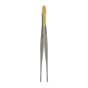 Pinzas para tejidos TC DeBakey atraumáticas, 8 pulgadas, rectas, puntas anchas de 2.5 mm, manuales, reutilizables, de grado médico, de acero inoxidable alemán, para uso vascular - Product Image 5