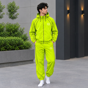 <b>Men</b> Hiking Windbreaker Suit Outdoor Jacket and <b>Pants</b> Set Custom Manufactured for Adventure Clothing Brand Collections - Product Image 4