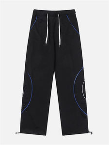 Jean ample en denim délavé vintage pour homme avec logo personnalisé, coupe décontractée, effet usé, OEM - Product Image 4