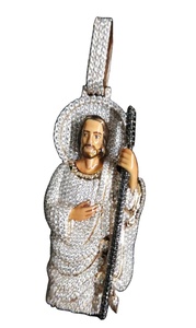 925 argent sterling Jésus Moissanite Diamant Pendentif Hip hop bijoux bijoux personnalisés - Product Image 2