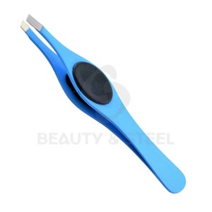 Pinzas para Vello Facial de Punta Inclinada en Rosa Vibrante con Agarre Suave y Cómodo y Cuerpo Resistente a la Oxidación - Product Image 2
