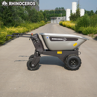 Carriola Elettrica Rhinoceros KS450E, Capacità di Carico 450kg, Stabilità, Motore 800W, per Progetti di Ristrutturazione, Uso Professionale
