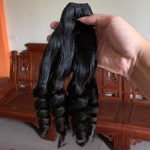 Cabello Humano Virgen CDYHAIRVN, Rizo Elástico, Rizo Fumi, Rizo Caracol, Textura Personalizada, Rizo Suave y Elástico, Venta al por Mayor Directa de Fábrica, Doble Trama - Product Image 6