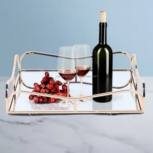 ถาดเสิร์ฟชาและกาแฟสแตนเลสแบบมินิมอล อุปกรณ์ร้านอาหารและโรงแรม Zahid Exports งานฝีมือเชือกโลหะ - Product Image 5