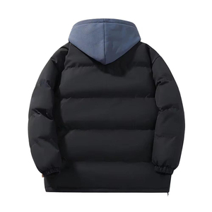 Custom logo Cold Winter Puffer <b>Jacket</b> for Men Stylish Outdoor <b>Thick</b> Coat With <b>Fleece</b> Hooded Men's Puffer <b>Jackets</b> - Product Image 3