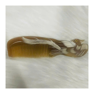 Buffalo Horn Comb Smooth Polished Natural Wide Tooth <b>Hair</b> Comb Handmade <b>Head</b> Massage Low MOQ Vietnam Supplier 99 GD - Product Image 5