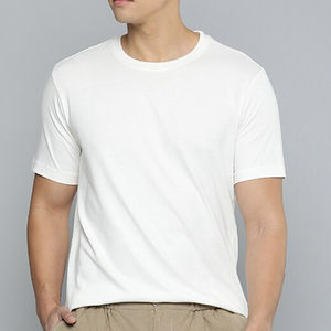 Camisetas de verano al por mayor de manga corta, de alta calidad, personalizadas, de algodón y poliéster, para hombre, con estampado serigráfico. - Product Image 1