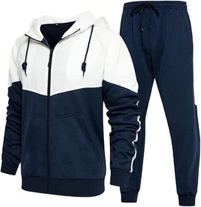 Ensemble de survêtement pour homme en polaire technique à fermeture éclair intégrale, personnalisé avec logo, respirant, séchage rapide, léger, avec sweat à capuche et imprimé tendance - Product Image 2