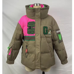 Diseño personalizado cargo bolsillos más chaquetas de tamaño para las mujeres puffer estilo burbuja chaquetas de invierno cálido chaquetas de alta calidad para las mujeres - Product Image 3