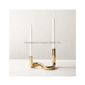 Bougeoir Pour La Maison Décoratif En Métal Conception Unique Restaurant Et Hôtel Fête De Mariage De Luxe Bougeoirs Utilisation - Product Image 2