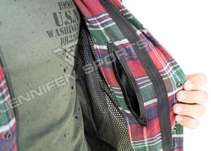 Chemises en Kevlar personnalisées de haute qualité pour moto, en flanelle à carreaux 100% coton, pour hommes - Product Image 5