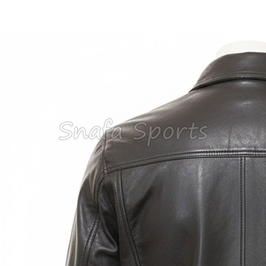 Men's Streetwear Casual Winter Loose-Fit Leather Jacket with Zipper Front Windproof Comfortable Leather Jackets - Product Image 6