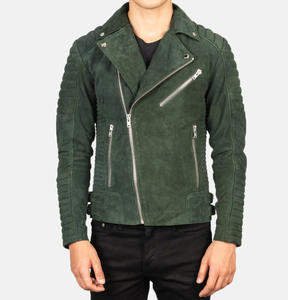 Blouson d'hiver chaud coupe-vent épais pour homme et garçon, grande taille, en cuir durable, style motard, direct usine - Product Image 1