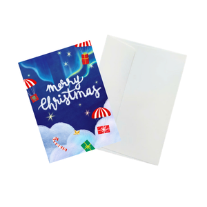 Carte de Noël 3D Pop-Up Avion Joyeux Noël, Carte Artisanale 3D en Papier Découpé, Design Thème Hiver, Artisanat en Papier - Product Image 3