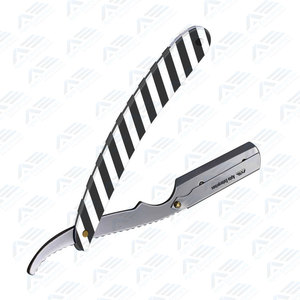 Navaja de Barbero Recta de Acero Inoxidable con Hojas Derby Individuales, Navaja de Afeitar de Filo Recto de Marca Privada para Corte de Cabello Profesional - Product Image 3