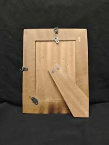 Handmade Bone Inlay Photo <b>Frame</b>, <b>Black</b> White Chevron Pattern Picture <b>Frame</b> For Decor - Product Image 3