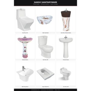 โถสุขภัณฑ์เซรามิกแบบชิ้นเดียว Sanso 105 พร้อมถังเก็บน้ำแบบซ่อน-Ashirwad Sanitary Ware ขายส่งโดยตรงจากอินเดีย - Product Image 5