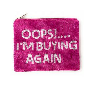 Pochette à monnaie perlée faite à la main avec fermeture éclair, sac à perles rose, cadeau d'anniversaire, porte-cartes, petit portefeuille d'épargne, pochette rose pour filles, accessoire - Product Image 1