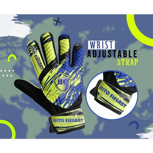 Gants de gardien de but de football de qualité supérieure en latex allemand, design personnalisé noir et vert, coupe négative, extensibles, 3 mm de latex allemand - Product Image 4