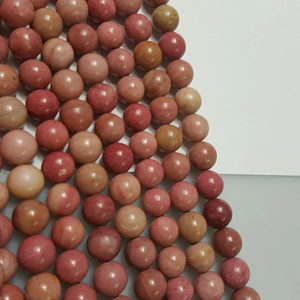 8mm Rose Rhodonite Ronde Pierre Gemme Perle Haute Qualité Perlé Bijoux Guérison Pierre Précieuse Réglable Cadeau De Mode Bijoux En Gros - Product Image 3