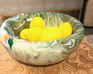 Handmade epoxy resin <b>decorative</b> fruit bowl glossy finish modern design <b>kitchen</b> decor centerpiece unique gift <b>item</b> - Product Image 3