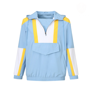 Nouvelle arrivée, veste coupe-vent bleue personnalisée avec logo de l'Université du Sud, broderie, vêtements de fraternité, vente en gros, fabrication directe en usine - Product Image 1