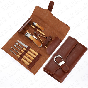 Premium Gold Plated Stainless Steel Nail Grooming Kit 10PCS Manicure <b>Pedicure</b> <b>Tools</b> Custom Color Wholesale OEM - Product Image 2