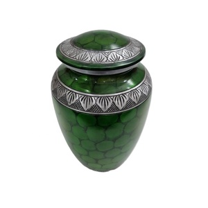 Eco Friendly Biodegradable Customizable Urns for Cremation Burial <b>Keepsake</b> Human Ashes Aluminum Small Large Medium - Product Image 1