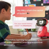 Robot éducatif Miko 3 AI avec apprentissage STEM, jeux interactifs et fonctions programmables pour enfants