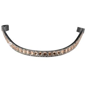 Banda de cuero para cejas de caballo Premium de alta calidad con toque decorativo de cristal ostentoso - Product Image 1