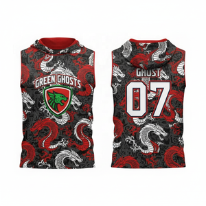 Custom 7v7 Flag Football Jersey Sublimation Print Logo Team <b>Name</b> Youth Sleeveless American Football Uniform Set - Product Image 2