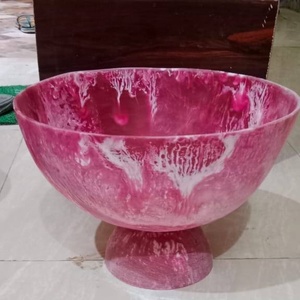 ชุดชามเรซิ่นขัดเงาทำมือ ดีไซน์หรูหราทันสมัย สีชมพูลายหินอ่อน เป็นมิตรกับสิ่งแวดล้อม สามารถวางซ้อนกันได้ เหมาะสำหรับเสิร์ฟอาหาร - Product Image 2