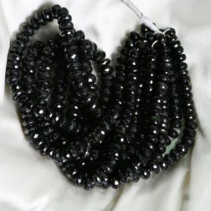 ลูกปัดพลอยสามสีสีดำธรรมชาติขนาด12มม. สำหรับทำเครื่องประดับทัวร์มาลีน - Product Image 3