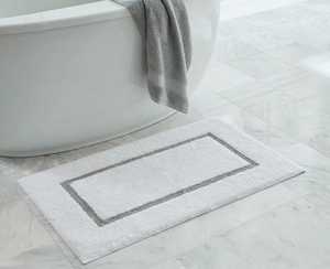 Tapis de bain en coton de luxe personnalisables, tapis de salle de bain extra doux, tapis super absorbants pour le sol, tapis de douche par ITHL - Product Image 2