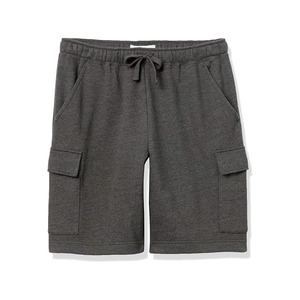 Men's Cotton Heavyweight Fleece Solid Cargo <b>Shorts</b> Breathable Waterproof Anti-Wrinkle Casual <b>Sweatpants</b> with Warm Pockets - Product Image 6