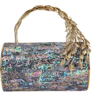 Pochette artisanale en nacre la plus vendue avec poignée en feuille d'or pour soirées, mariages et fêtes – Disponible dans le monde entier - Product Image 1