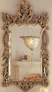 Espejo de Pared Decorativo de Estilo Veneciano de Lujo con Paneles de Vidrio Biselado y Artesanía Ornamental - Product Image 1