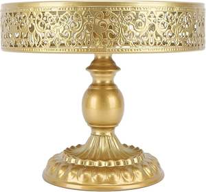 Support à gâteau élégant en acier inoxydable pour la présentation de desserts, support de service élégant et écologique personnalisable pour mariage - Product Image 3