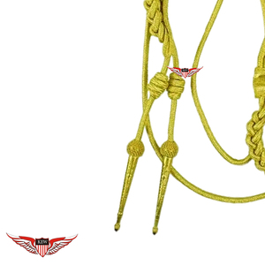 Aiguillette en fil doré torsadé avec pointe métallique dorée - Product Image 3