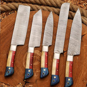 Coffrets de couteaux de chef en acier Damas, outils de cuisine de haute qualité pour les chefs professionnels, la cuisine à domicile et les écoles culinaires - Product Image 5