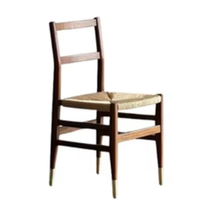 Sillas de Salón Hechas de Madera de Teca, con Elegante Acabado en Color Marrón y Diseño Simple y Minimalista - Product Image 4