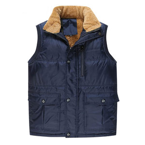 Winter Men <b>Wool</b> Thick Warm Waterproof Reversible <b>Vest</b> Fleece Thermal Soft Windproof Sleeveless Jacket - Product Image 5