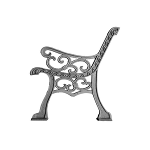 Ornate Foliage Aluminum Bench Leg Cast Iron Garden Seat Side Panel Luxury Villa Patio Furniture <b>Frame</b> Embossed Park Handrails - Product Image 5