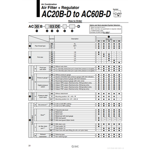 SMC Pneumatics Air Combination Part <b>Model</b> AC30B-03-<b>D</b> - Product Image 3