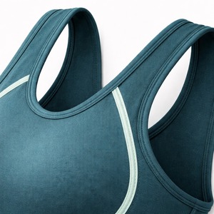 ชุดออกกำลังกายพลัสไซส์ น้ำหนักเบา พิมพ์ลายด้านหน้าได้ตามต้องการ สปอร์ตบราสำหรับผู้หญิง ออกกำลังกายกลางแจ้ง ไร้ตะเข็บ สีพื้น รองรับระดับปานกลาง ระบายอากาศได้ดี - Product Image 6