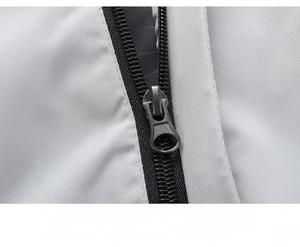 Wholesale Plus Size Zipper Hooded <b>Waterproof</b> Windbreaker <b>Thin</b> Solid Casual <b>Jacket</b> Men's Breathable Spring Autumn - Product Image 4