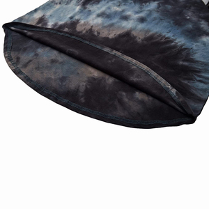 Camiseta de hombre, camiseta tie-dye, camiseta larga, camiseta de manga corta, camiseta con cuello redondo, camiseta de punto oversize, camiseta de estilo casual - Product Image 5