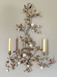 Elegant Metal Candle Wall Decorative Home Accent Iron Holder For Wedding Party And Festive Decoration - Product Image 3