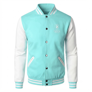 Veste universitaire pour homme de haute qualité avec logo personnalisé, en polaire d'hiver, style bomber, broderie, patchwork, écologique, streetwear, vestes universitaires - Product Image 1
